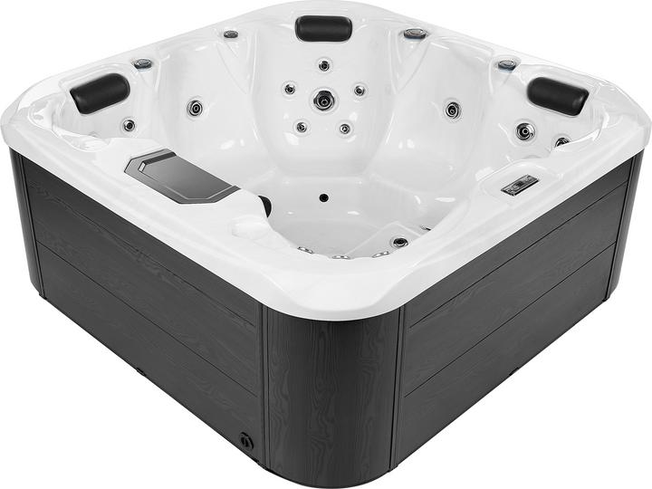 Produktbild Beliani Whirlpool Outdoor weiss mit LED quadratisch 200 x 200 cm LASTARRIA (5 Pers.)