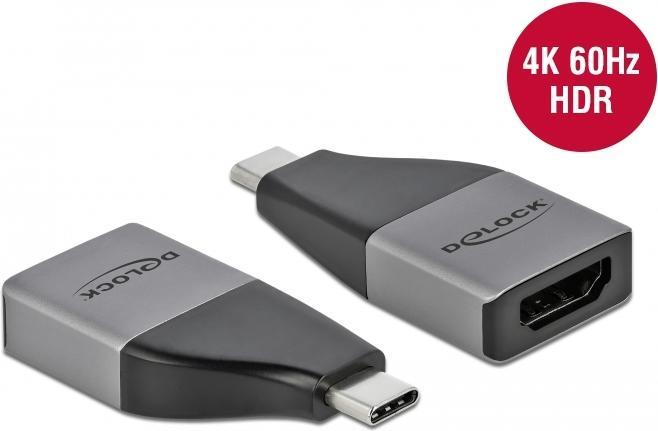 Delock USB Type-C™ Adapter naar HDMI (DP Alt Mode) 4K 60 Hz + HDR (HDMI, 42 cm)