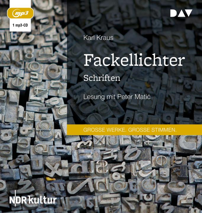 Produktbild Fackellichter. Schriften (Karl Kraus, Peter Matic, Deutsch)