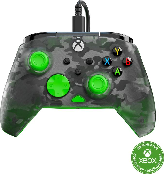 Produktbild Turtle Beach Rematch Core Wired Controller · XB · Ghost Camo Black & Green (Xbox One S, Xbox Series X, PC, Xbox Series S)
