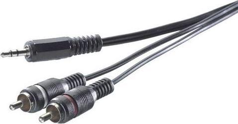 Produktbild SpeaKa Professional Cinch / Klinke Audio Anschlusskabel (2x Cinch-Stecker (5 m, Cinch)