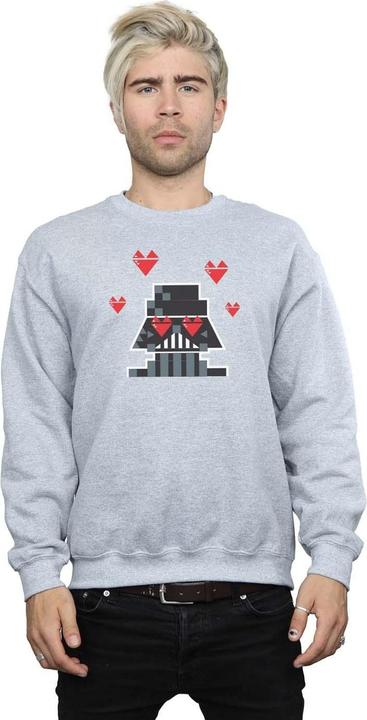 Actual product image Star Wars Mens Valentines Vader In Love Sweatshirt (4XL)