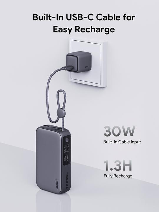 Produktbild Aukey Spark Sling (10000 mAh, 30 W, 37 Wh)