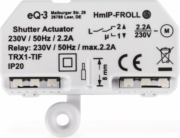 Actual product image EQ-3 Roller shutter actuator (Shutter actuator)