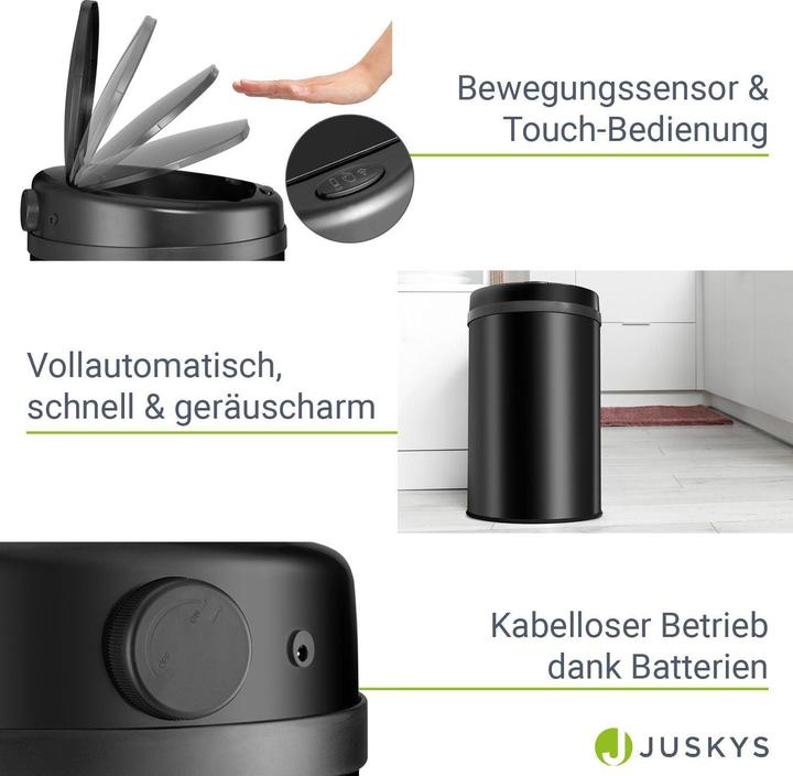 Image du produit Juskys Poubelle automatique avec capteur (30 l)