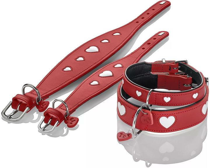Produktbild Hunter Halsband Windhund Love 42/S, Rot/Schwarz (S, Hund, Spazieren)