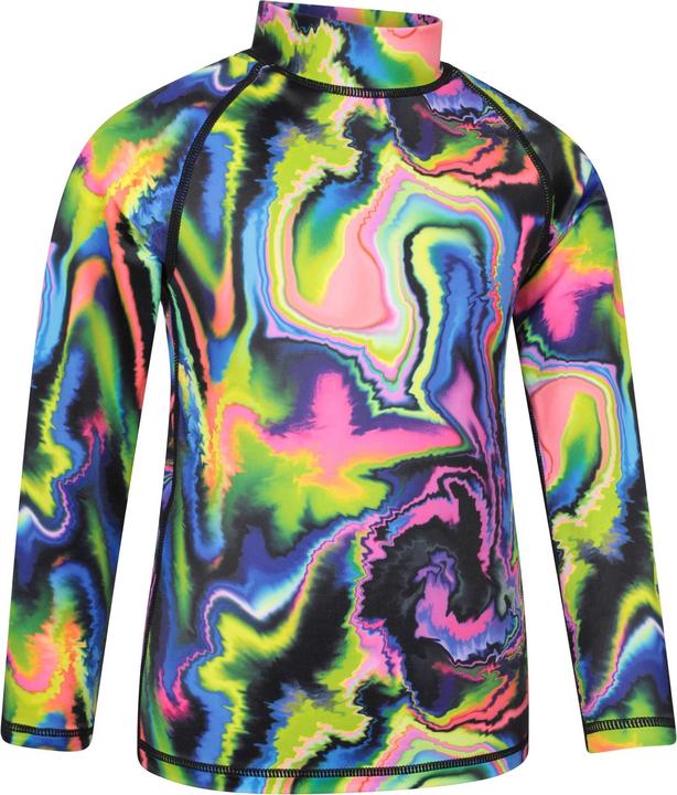 Actual product image Mountain Warehouse Childrens/Kids Abstract Long-Sleeved Rash Top (140)