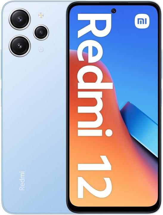 Produktbild Xiaomi Redmi 12 (128 GB, Himmelblau, Midnight Black, 6.79", Hybrid Dual SIM, 50 Mpx, 4G)