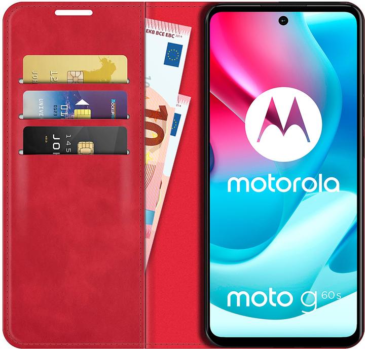 Produktbild Cazy Book Case Kompatibel mit Motorola Moto G60s - Hülle klappbar Magnetisch Kunstleder - (Motorola Moto G60S)