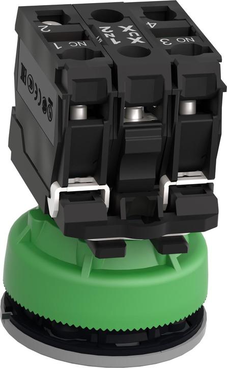 Produktbild Schneider Electric Leuchtdrucktaster, Kunststoff, komplett, XB5FWCUST01