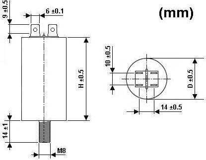 Actual product image Velleman Motor Run Capacitor