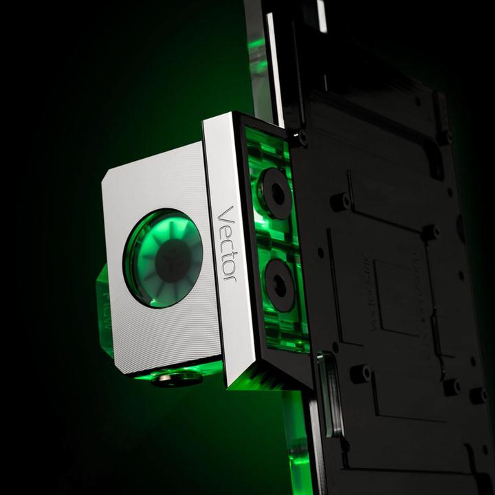 Actual product image EKWB EK-Quantum Vector Terminal Cover - Nickel