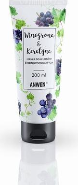 Immagine prodotto Anwen Maschera per capelli a media porosità Uva e Cheratina 200Ml (200 ml)