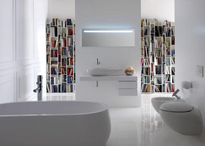 Image du produit Laufen Alessi one WC suspendu, chasse deau basse, sans rebord, 585x390, kit de montage inclus, H8209