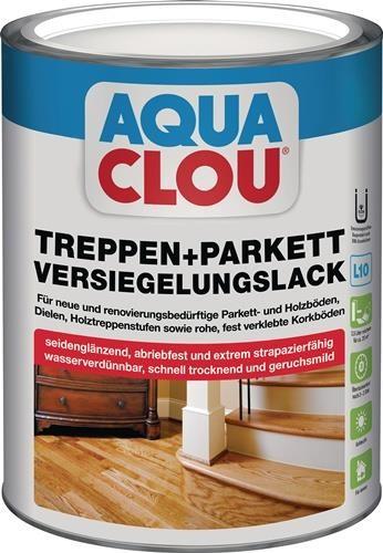 Produktbild Clou Treppen-/Parkettversiegelungslack L10 farblos seidenglanz 2,5 l (Farblos, 2.50 l)