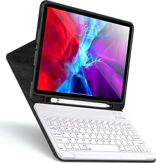 Actual product image Usams Etui Winro z klawiaturą iPad 10.2" fioletowe etui-biała klawiatura/purple cover-white keyboard