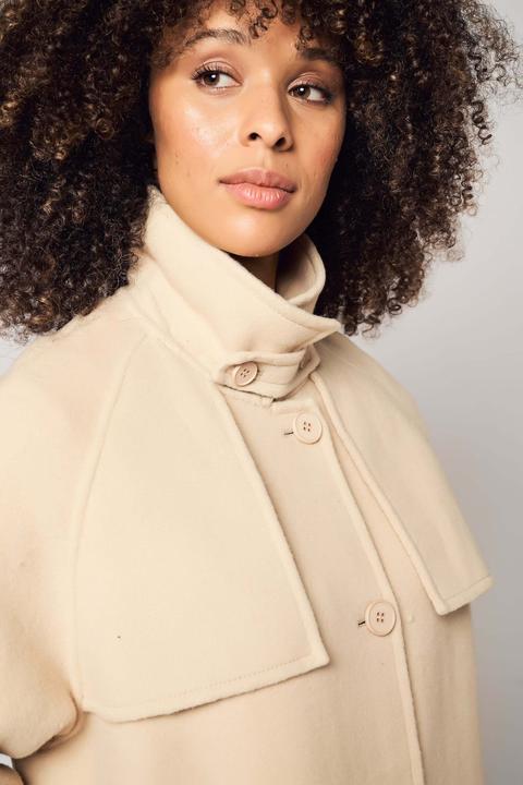 Actual product image Bellemere Coat Beige Wool Coat (One size)