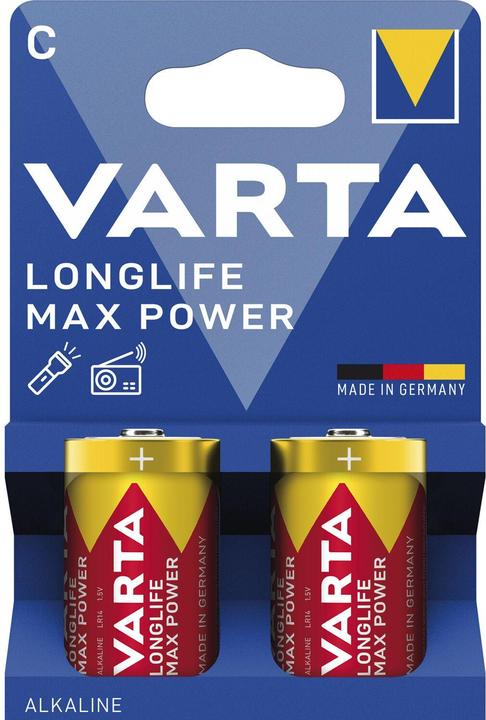 Varta Longlife Max Power C 2er Bli (2 pcs., C, R14, 7800 mAh)