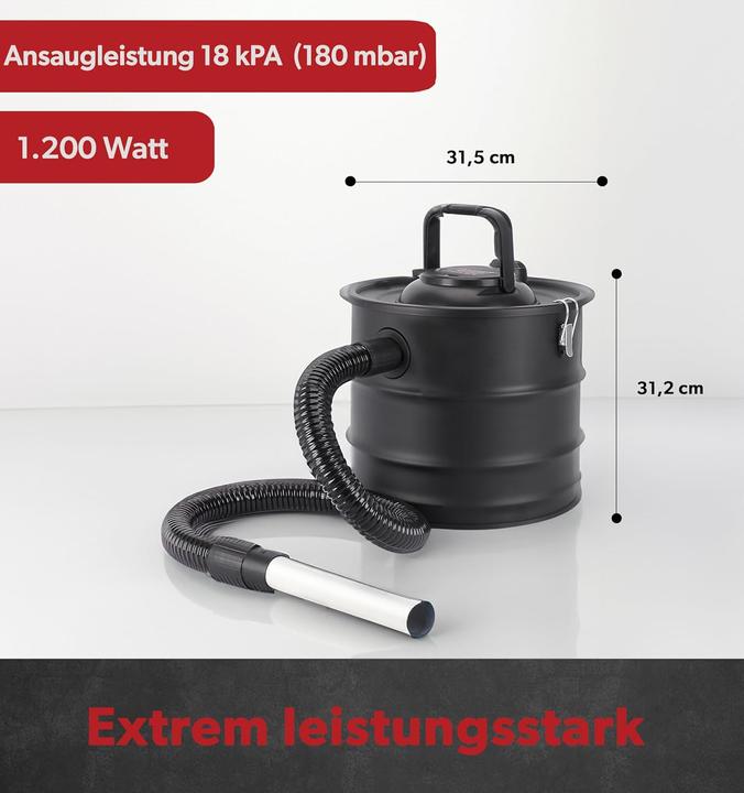 Image du produit Siwitec Aschesauger für Kamin mit HEPA-Filter (Aspirateur de cendres)