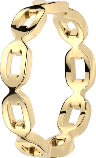 Star Piercing Ring vergoldet Gliederkette (Chirurgenstahl 316L, ohne Messing)