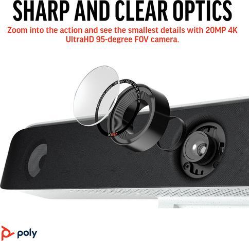 Image du produit HP Barre vidéo tout-en-un Poly Studio X52 wit