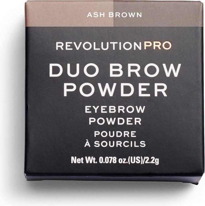 Makeup Revolution Polvere per sopracciglia vegana Marrone cenere 22g (Ash Brown)