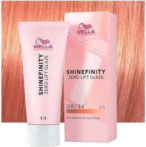 Produktbild Wella Shinefinity Spicy Ginger 08/34 Light Golden Copper Blonde 60ml (34, Nº 08)