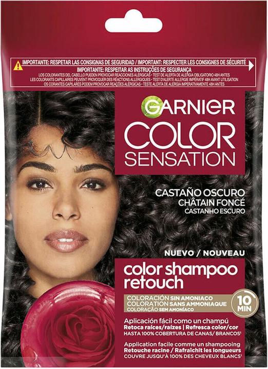 Produktbild Garnier Color Shampoo Retouch Semi-Permanent Dunkelbraun (1000 ml, Flüssiges Shampoo)