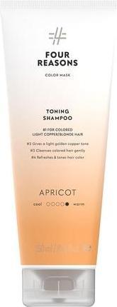 Immagine prodotto Four Reasons Color Mask Shampoo Senza Solfato Tonificante per Capelli Biondi e Rame Chiaro 8,5 oz Albicocca (250 ml, Shampoo liquido)