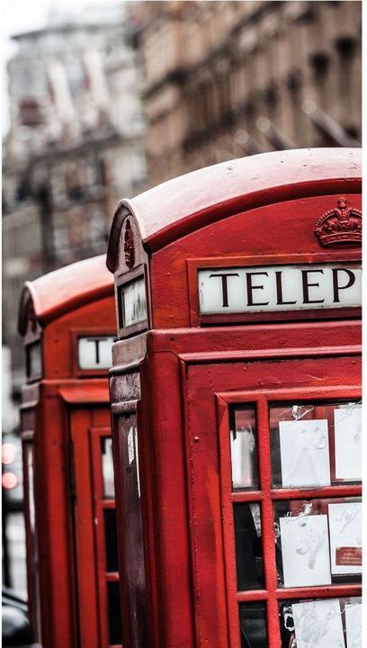 Produktbild Trenddeko Britische Telefonzelle (144 x 260 cm)