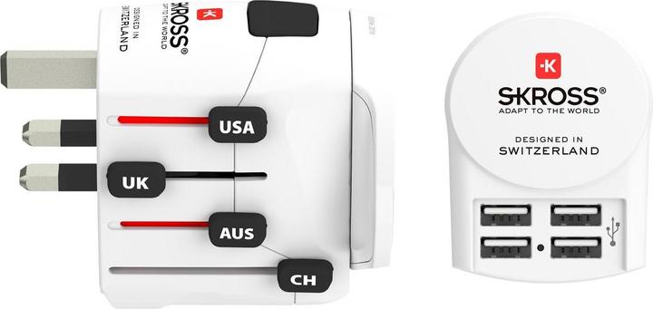 Actual product image Skross World Travel Adapter PRO+ 4x USB
