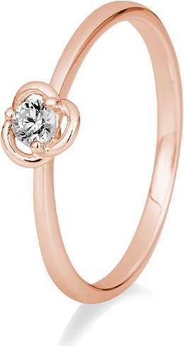 Breuning RING - Rosen-Fassung mit Brillant (49, 585/14 K Gold)