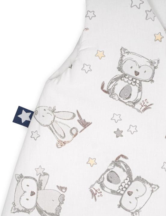Produktbild Julius Zöllner Sommerschlafsack 110, Häschen und Eule (113 cm, 0.5 TOG, Sommer)