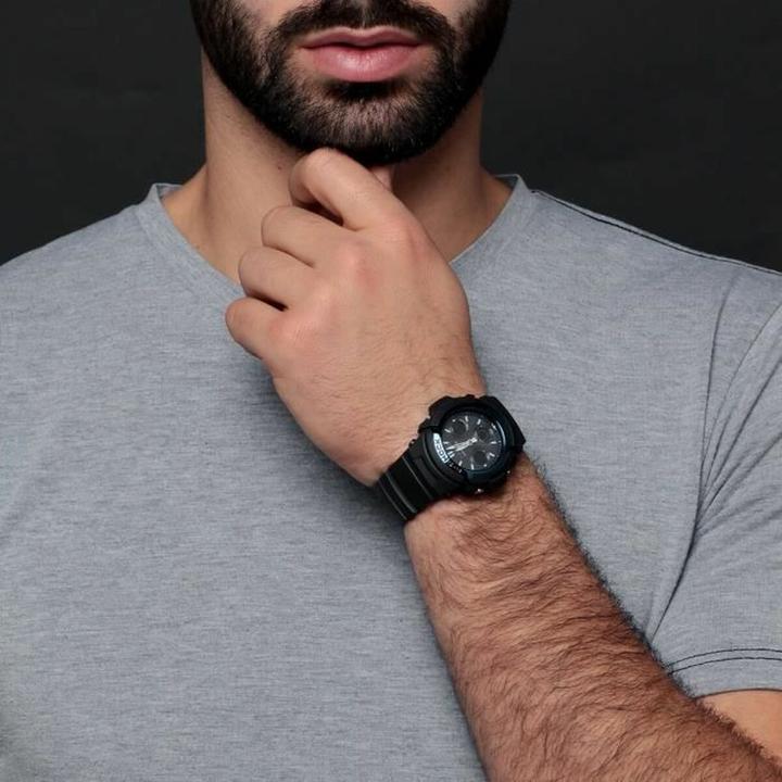 Actual product image Casio Collection - AWG-M100A-1AER (Chronograph, 46 mm)