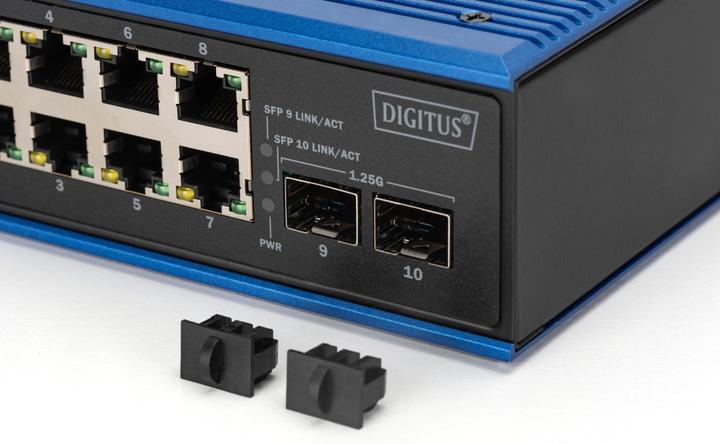 Produktbild Digitus Industrial 8 + 2 -Port Gigabit Ethernet PoE Switch (10 Ports)