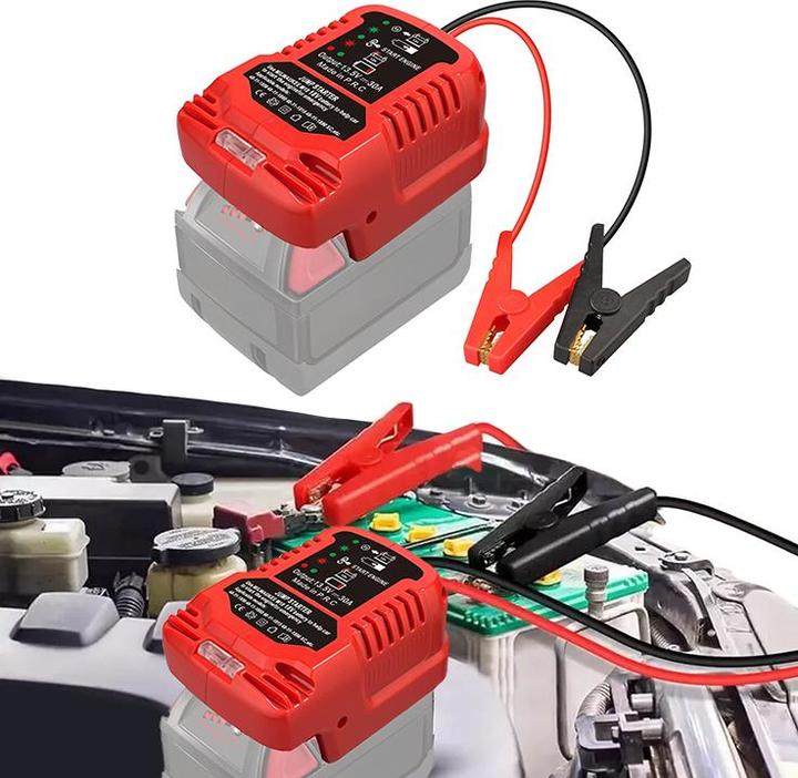 Actual product image NoName Emergency charger for 12V starter battery with your Milwaukee 18V lithium battery (100 A)