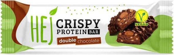 Actual product image HEJ Nutrition Hej Vegan Crispy Bar (45G) (Cocoa, Chocolate, Double Peanut, Groundnut, 1 pcs., 45 g)