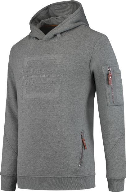 Tricorp 304004Stonegreymel3XL Sweater Premium Capuchon Logo (3XL)