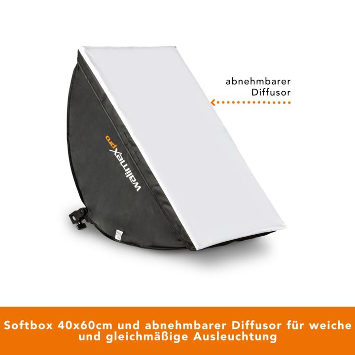 Produktbild Walimex pro LED 45W Softbox 40x60cm Bi Color