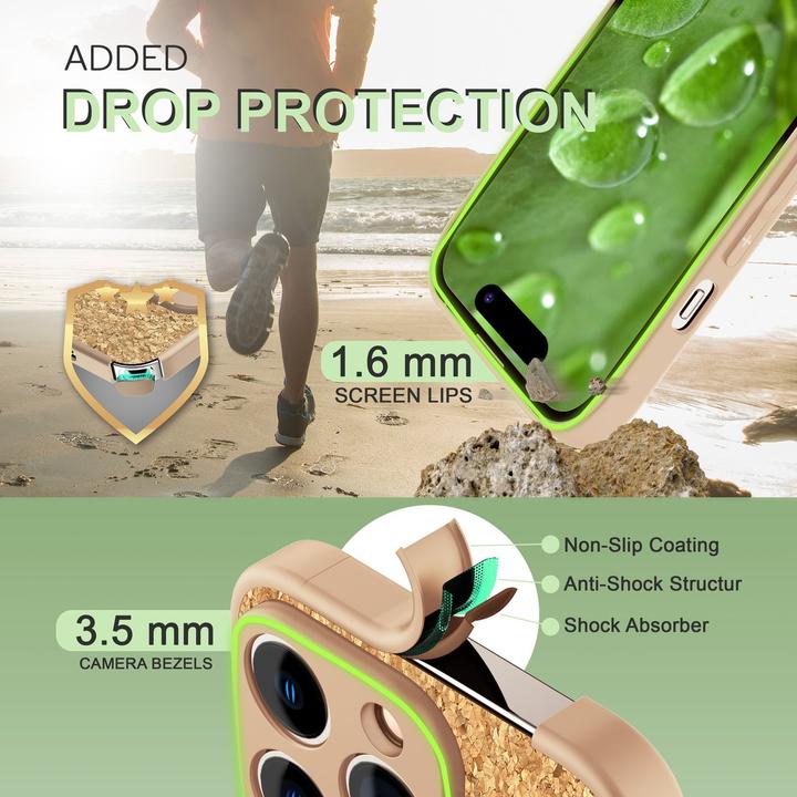 Produktbild Nalia Kork Hülle mit Silikon Rahmen (Apple iPhone 14 Pro Max)