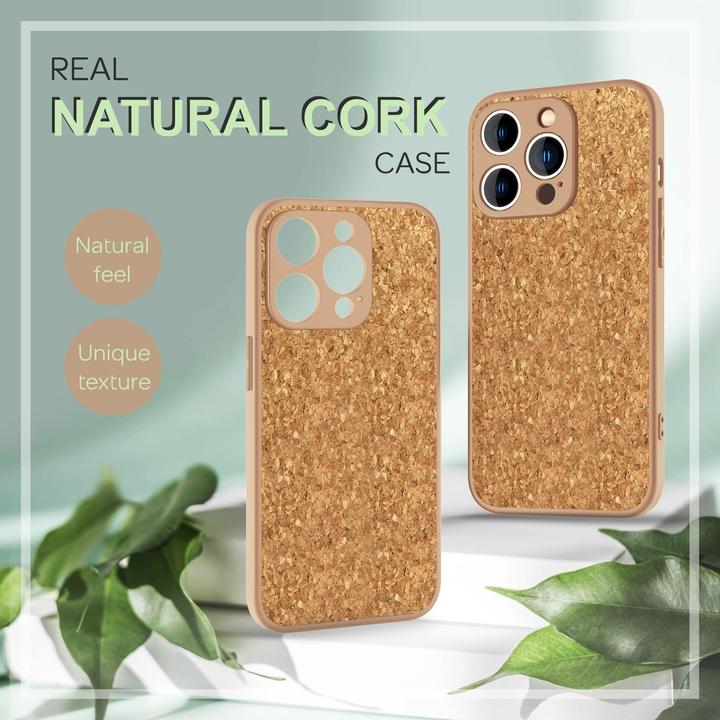 Produktbild Nalia Kork Hülle mit Silikon Rahmen (Apple iPhone 14 Pro Max)