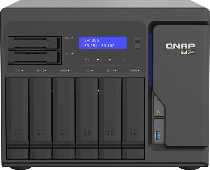 Produktbild QNAP TS-h886-D1622-16G (0 TB)