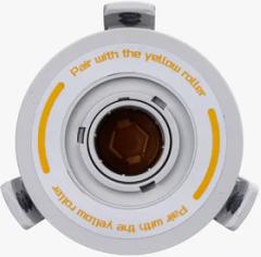 Actual product image Bambu Lab AMS lite rotating spool holder yellow top right/bottom left