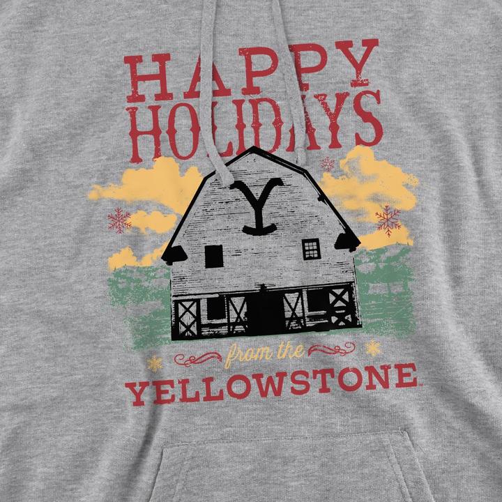 Immagine prodotto Yellowstone Happy Holidays Felpa con Cappuccio Natale Uomo (S)