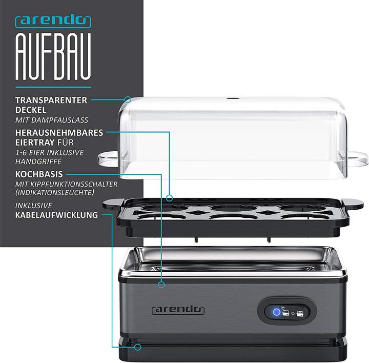Produktbild Arendo Eierkocher A: Cool Grey