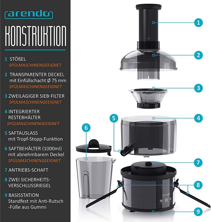 Actual product image Arendo Juicer DC Motor