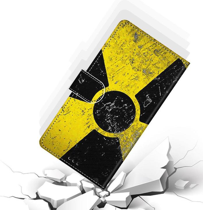 Actual product image Ueli Express iPhone 13 Mini Book Case Case with card compartment Radioactivity (Apple iPhone 13 mini)