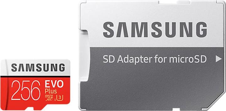 Image du produit Samsung Evo+ microSD UHS-I (256 Go, microSDXC, U3, UHS-I)