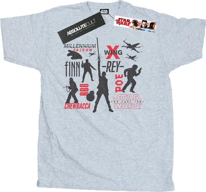 Star Wars The Last Jedi Rebellion Silhouettes TShirt (XXL)