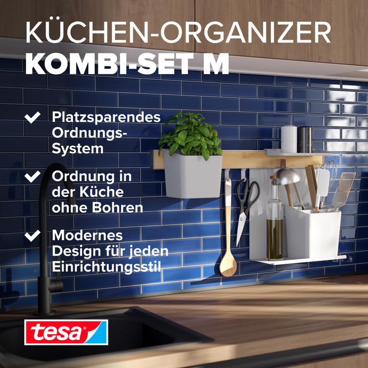 Produktbild tesa Küchenorganizer Kombi-Set M zum Kleben